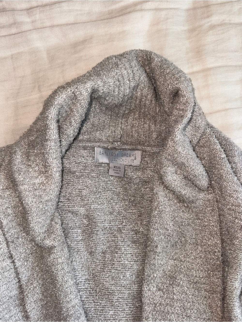Barefoot Dreams CozyChic Lite Women's Beige Circle Cardigan